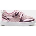 Różowe Sneakersy na rzepy dla dzieci z poliestru marki Sinsay w rozmiarze 22 