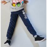 Granatowe Spodnie dziecięce dresowe dla chłopców dżinsowe marki Sinsay w rozmiarze 98 Avengers 