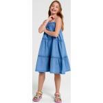 Niebieskie Sukienki dziecięce jeansowe dla dziewczynek z lyocellu marki Sinsay w rozmiarze 152 - Zrównoważony rozwój 