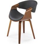 Popielate Krzesła do jadalni tapicerowane w nowoczesnym stylu ze skóry syntetycznej marki ELIOR 