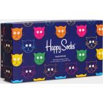 Przecenione Wielokolorowe Zestawy skarpetek męskie z motywem kotów bawełniane marki Happy Socks w rozmiarze 39 
