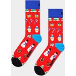 Przecenione Czerwone Skarpetki męskie bawełniane na Święta marki Happy Socks w rozmiarze 41 