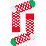 Przecenione Czerwone Skarpetki męskie bawełniane marki Happy Socks w rozmiarze 41 