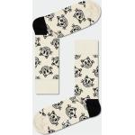 Beżowe Skarpetki męskie z motywem kotów bawełniane marki Happy Socks w rozmiarze 39 