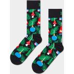 Przecenione Czarne Skarpetki męskie bawełniane na Święta marki Happy Socks w rozmiarze 41 