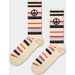 Beżowe Skarpetki męskie bawełniane marki Happy Socks w rozmiarze 41 