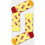 Przecenione Żółte Skarpetki męskie bawełniane marki Happy Socks w rozmiarze 39 