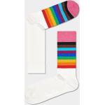 Przecenione Wielokolorowe Zestawy skarpetek męskie bawełniane marki Happy Socks w rozmiarze 39 