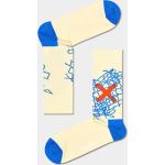 Przecenione Niebieskie Eko Skarpetki męskie bawełniane marki Happy Socks w rozmiarze 39 