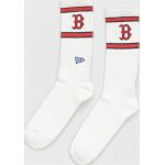 Białe Skarpetki męskie marki New Era MLB w rozmiarze L Boston Red Sox 
