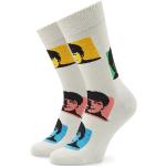 Beżowe Skarpetki damskie marki Happy Socks The Beatles 