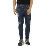 Niebieskie Jeansy rurki męskie Skinny fit dżinsowe marki D'squared2 w rozmiarze S 