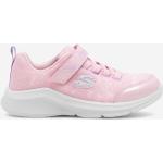Różowe Sneakersy sznurowane dla dzieci Rzepy sportowe marki Skechers w rozmiarze 35 