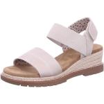 Białe Sandały skórzane damskie na lato marki Skechers w rozmiarze 35 