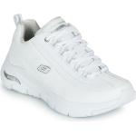 Białe Niskie sneakersy damskie marki Skechers Arch Fit w rozmiarze 36 - wysokość obcasa od 3cm do 5cm 