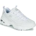 Białe Niskie sneakersy damskie marki Skechers D'Lites w rozmiarze 38 - wysokość obcasa do 3cm 