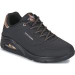 Czarne Niskie sneakersy damskie marki Skechers Uno w rozmiarze 40 - wysokość obcasa od 5cm do 7cm 