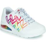 Białe Niskie sneakersy damskie marki Skechers Uno 2 w rozmiarze 36 - wysokość obcasa do 3cm 