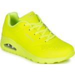 Przecenione Żółte Niskie sneakersy damskie marki Skechers Uno w rozmiarze 36 - wysokość obcasa do 3cm 