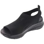 Czarne Sandały damskie na lato marki Skechers Arch Fit w rozmiarze 36 