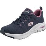 Granatowe Sneakersy damskie z wyjmowanymi wkładkami marki Skechers Arch Fit w rozmiarze 35,5 
