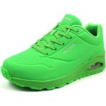 Zielone Sneakersy sznurowane damskie sportowe marki Skechers w rozmiarze 37,5 