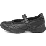 Czarne Sneakersy na rzepy dla dziewczynek gładkie marki Skechers w rozmiarze 37 
