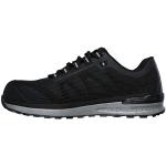 Czarne Sneakersy sznurowane męskie gładkie sportowe syntetyczne marki Skechers w rozmiarze 48,5 