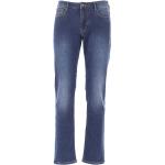 Niebieskie Jeansy rurki męskie do prania w pralce Skinny fit dżinsowe marki Emporio Armani 