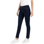 Niebieskie Jeansy rurki damskie Skinny fit dżinsowe marki MAC w rozmiarze S 
