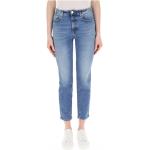Niebieskie Zniszczone jeansy Skinny fit dżinsowe marki PINKO 