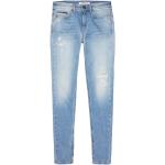 Niebieskie Elastyczne jeansy damskie Skinny fit dżinsowe marki Tommy Hilfiger 
