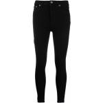 Czarne Jeansy rurki Skinny fit dżinsowe marki Twinset 