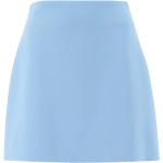 Niebieskie Mini spódniczki damskie eleganckie z wiskozy mini marki Ermanno Scervino w rozmiarze M 