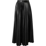 Czarne Spódnice plisowane damskie do prania w pralce z poliestru marki HUGO BOSS BOSS w rozmiarze L 