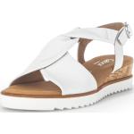 Białe Sandały skórzane damskie na lato marki Gabor w rozmiarze 40 
