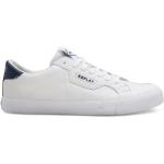 Białe Sneakersy skórzane męskie w stylu casual marki Replay w rozmiarze 45 