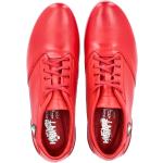 Przecenione Czerwone Buty do chodzenia męskie w stylu casual ze skóry na wiosnę marki Kent w rozmiarze 40 