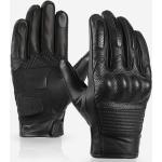 Czarne Rękawiczki do ekranów dotykowych damskie ze skóry w rozmiarze XL 
