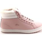 Różowe Sneakersy damskie eleganckie marki Lacoste w rozmiarze 38 