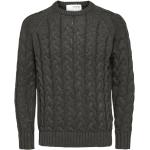 Swetry z okrągłym dekoltem męskie eleganckie marki Selected Selected Homme w rozmiarze XL 