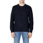 Niebieskie Swetry z okrągłym dekoltem damskie eleganckie marki Selected Selected Homme w rozmiarze XL 