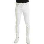 Białe Jeansy rurki z kamieniami dżinsowe marki Jacob Cohen 
