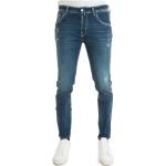 Niebieskie Jeansy rurki z kamieniami dżinsowe marki Jacob Cohen 