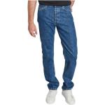 Niebieskie Proste jeansy męskie dżinsowe marki A.P.C. 