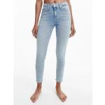 Niebieskie Jeansy rurki damskie dżinsowe marki Calvin Klein 
