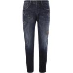 Niebieskie Jeansy biodrówki męskie dżinsowe marki DONDUP 