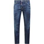 Niebieskie Zniszczone jeansy męskie dżinsowe marki D'squared2 w rozmiarze XL 