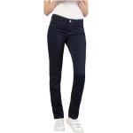 Granatowe Proste jeansy damskie dżinsowe marki MAC w rozmiarze XL 
