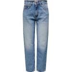 Niebieskie Jeansy z wysokim stanem damskie rurki dżinsowe marki ONLY 
